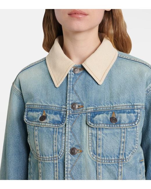 The Row Blue Jeansjacke Joras Mit Twill