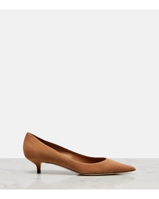 Jimmy Choo Brown Amelia 35 Suede Pumps