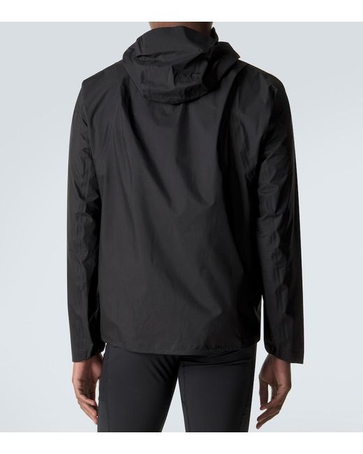 Satisfy Black Pertex 3L Fly Rain Jacket for men