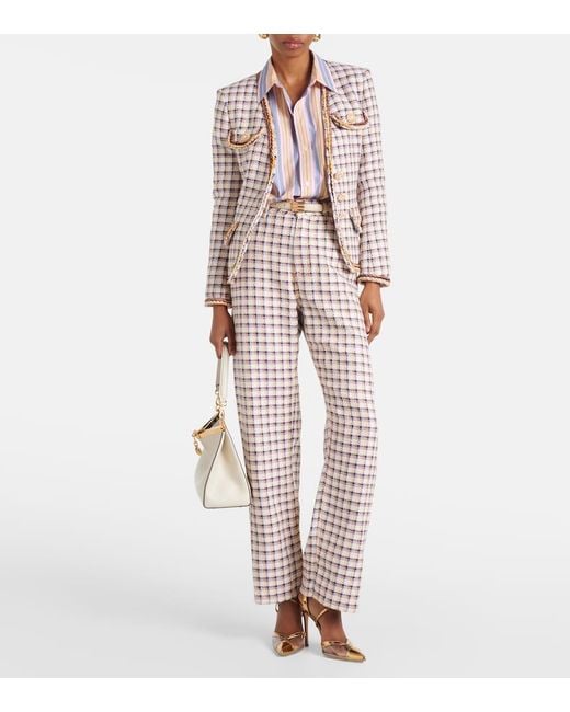 Etro Multicolor Checked Cotton-Blend Jacket
