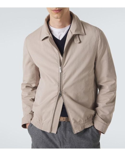 Brunello Cucinelli Natural Technical Jacket for men