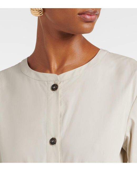 Max Mara Natural Giorno Belted Cotton Shirt Dress