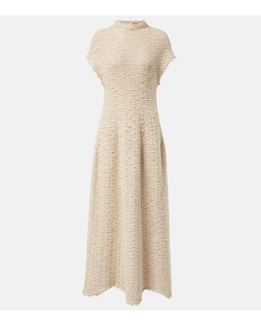 Khaite Natural Ema Hemp And Silk Maxi Dress