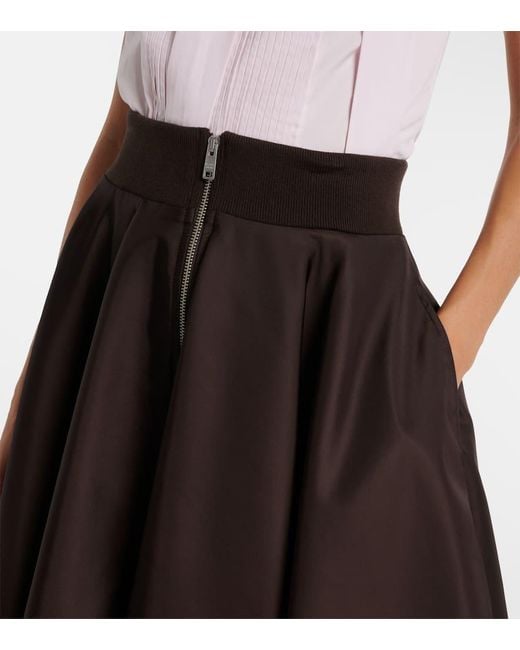 Prada Black Re-Nylon Midi Skirt