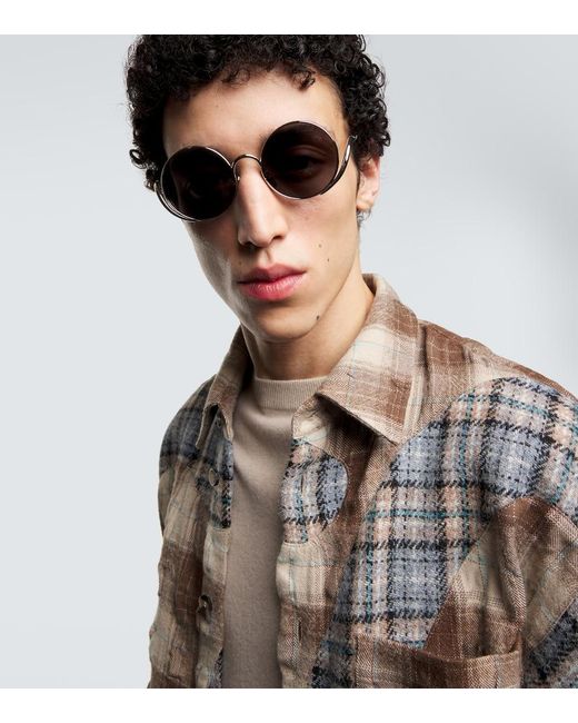 Loewe Brown Round Sunglasses for men