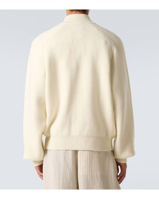 Jacquemus Cardigan Pallone Aus Wolle Und Kaschmir in Natural für Herren