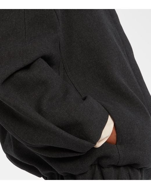 Dries Van Noten Blue Balloon-Sleeve Jacket