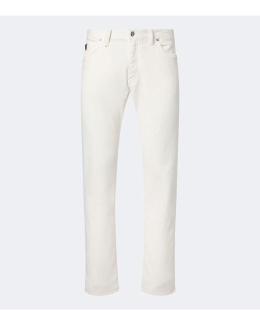 Brioni White Meribel Slim Jeans for men