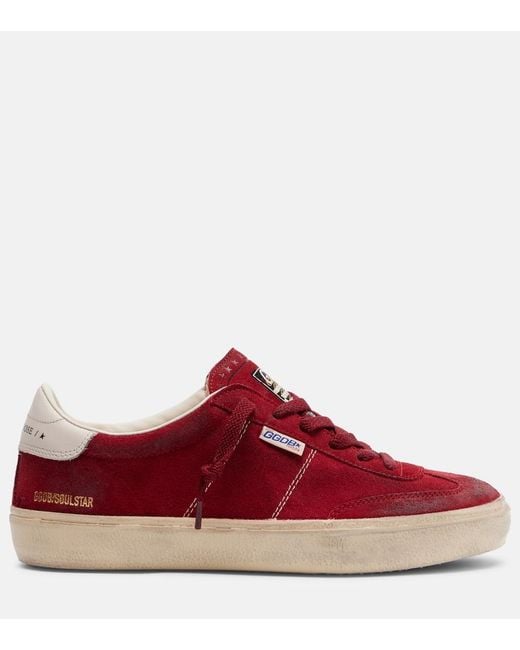 Golden Goose Deluxe Brand Red Soul Star Suede Sneakers