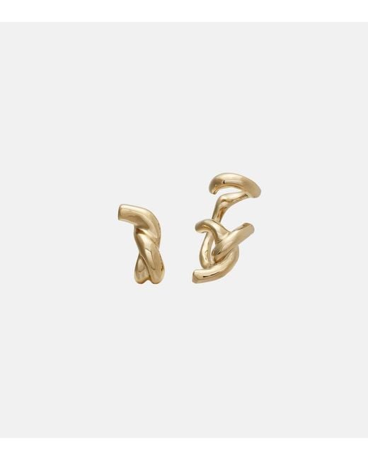 Pendientes Chain Link Givenchy de color Metallic