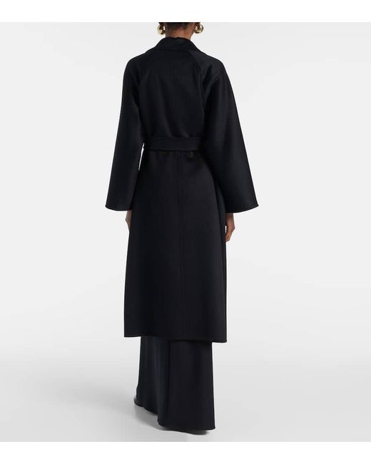 【関税&送料込】Max Mara Black Cashmere Ludmilla Coat Ludmilla cashmere wrap coat in black - Max Mara | Mytheresa