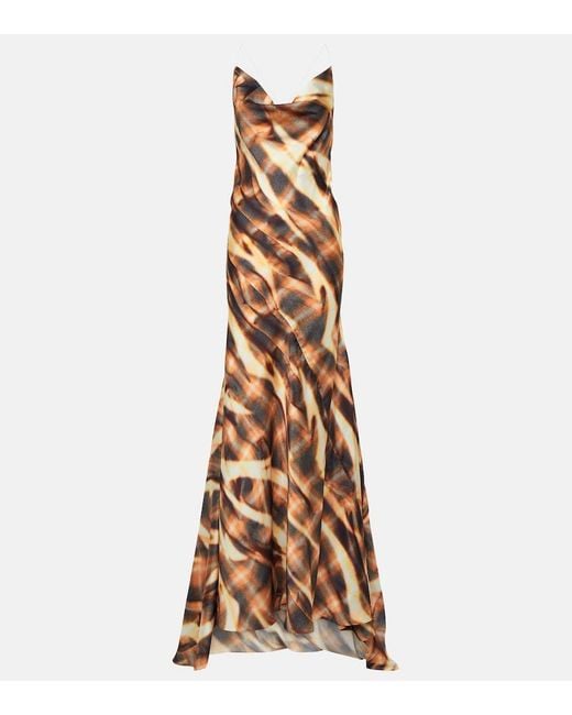 Y. Project Metallic Printed Gown