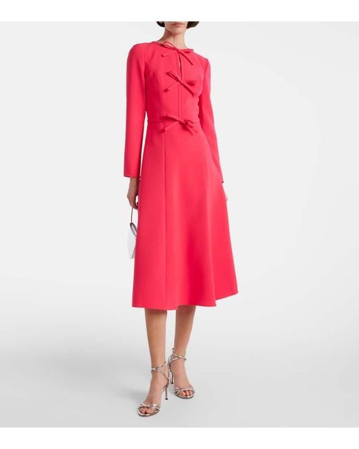 Abito Midi di Carolina Herrera in Red