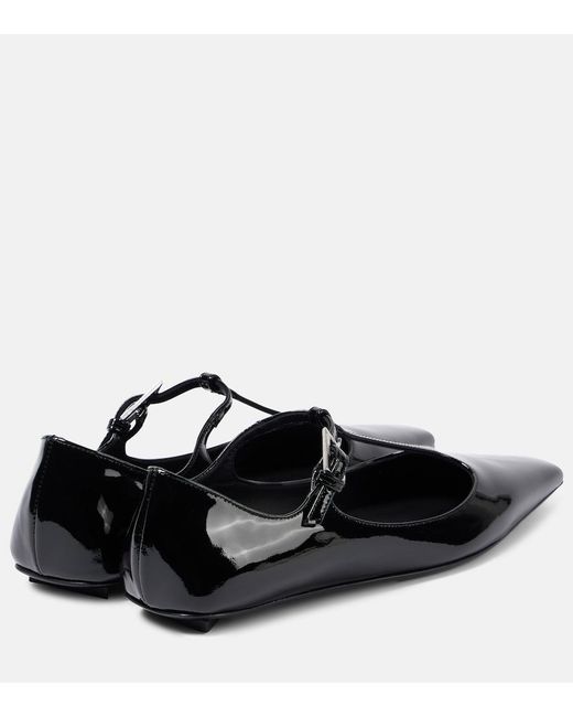 The Attico Black Leather Shoes