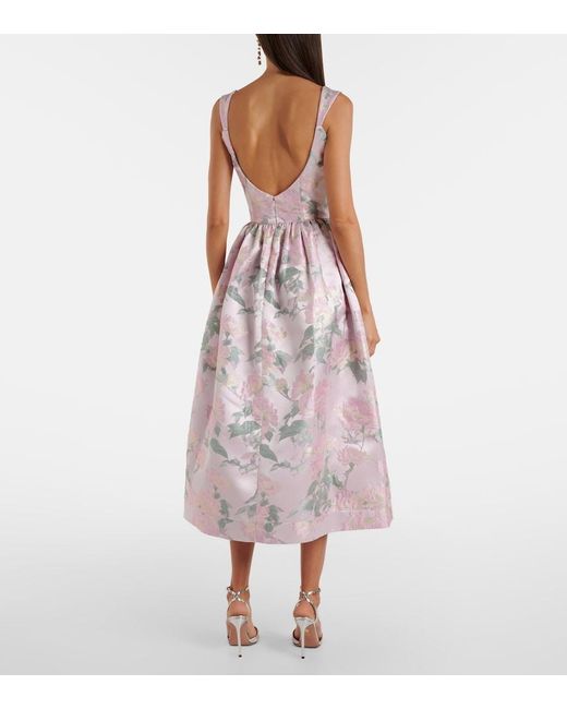 Markarian Pink Bustier-Kleid Apple Aus Brokat