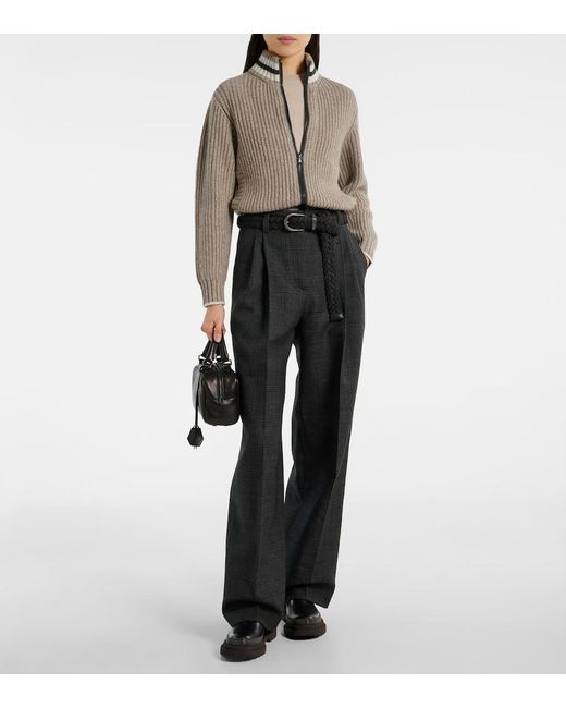 Brunello Cucinelli Natural Wool Cardigan