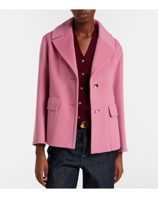 Max Mara Pink Wool Jacket