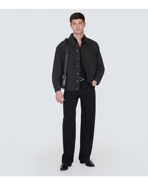 Saint Laurent Black Oversized Denim Jacket for men