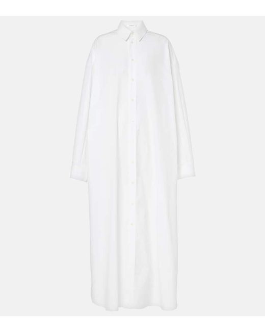 Wardrobe NYC White Oversized Cotton Shirtdress