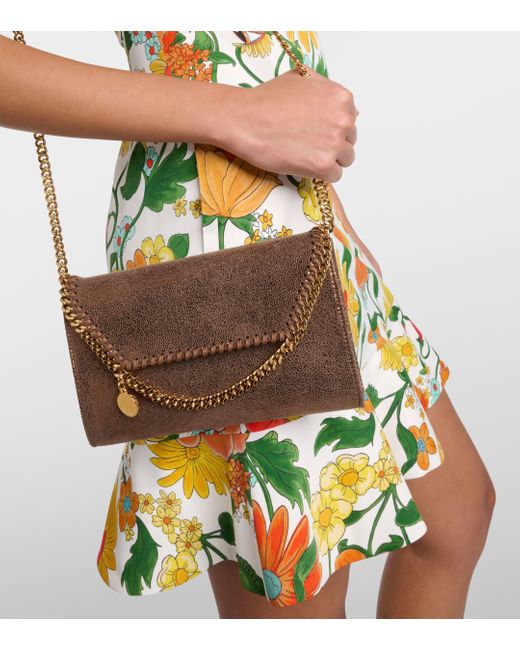 Stella McCartney Brown Falabella Mini Shoulder Bag