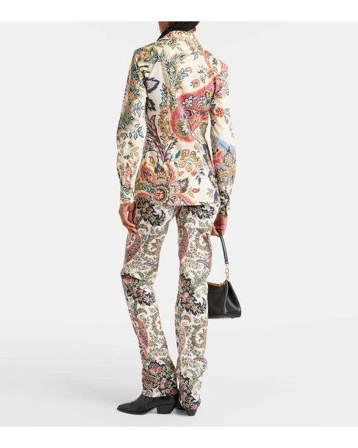 Etro Multicolor Paisley-Print Shirt