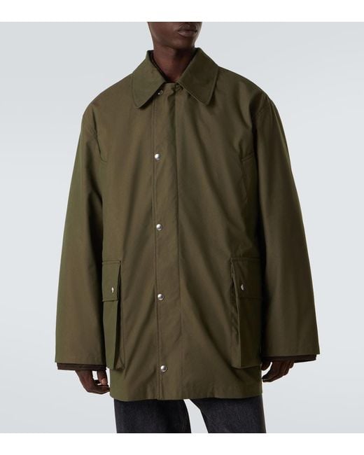 Our Legacy Green Hunter Cotton-Blend Canvas Jacket for men