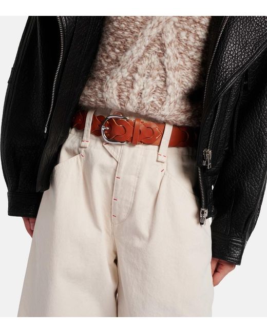 Isabel Marant Brown Edena Leather Belt