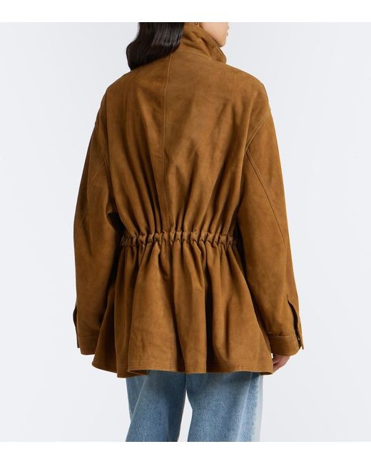 Rohe Brown Oversized Suede Jacket