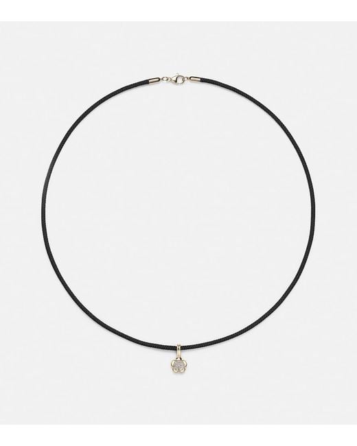STONE AND STRAND Metallic Crosby 10Kt Choker With Diamonds
