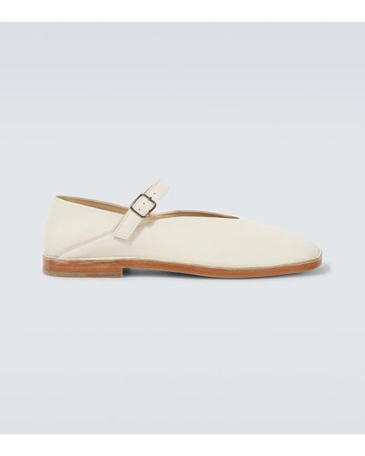 Lemaire Slip-Ons Aus Leder in White für Herren