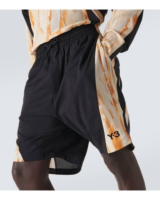 Y-3 Gray X Adidas Printed Shorts for men