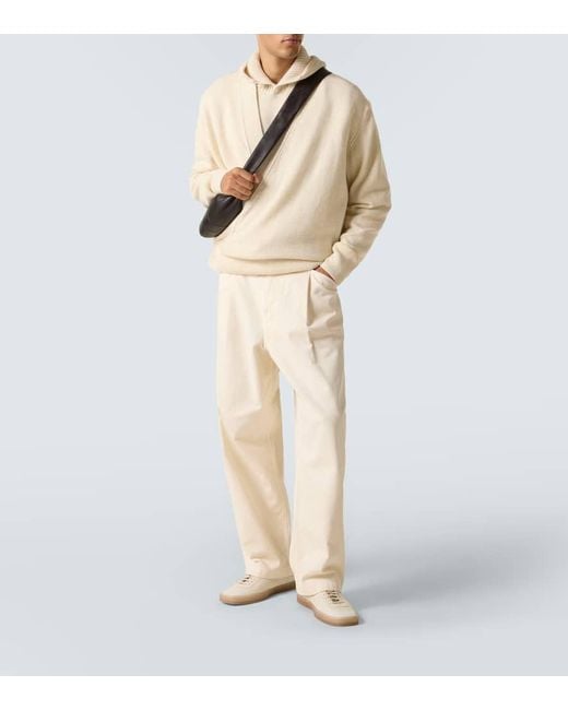 Pull En Alpaga Et Laine Melanges Lemaire pour homme en coloris White