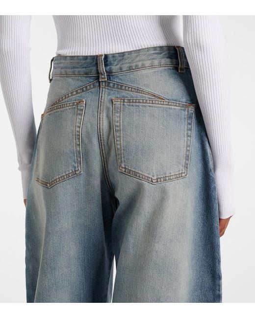 Alaïa Blue Barrel-Leg Jeans
