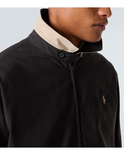Polo Ralph Lauren Black Technical Bomber Jacket for men