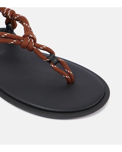 Miu Miu Black Cord Riviere Sandals