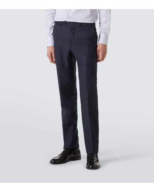 Zegna Blue Wool Suit for men