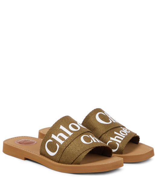 chloe canvas slides