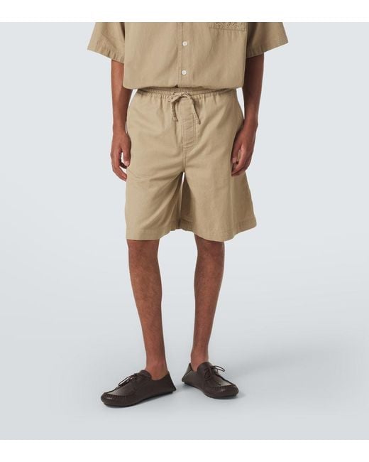 Loewe Natural Cotton Bermuda Shorts for men