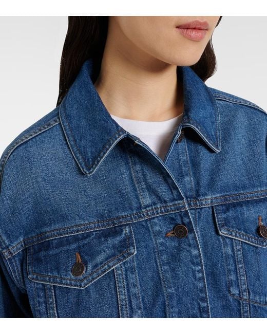 The Row Sebilia Denim Jacket in Blue | Lyst
