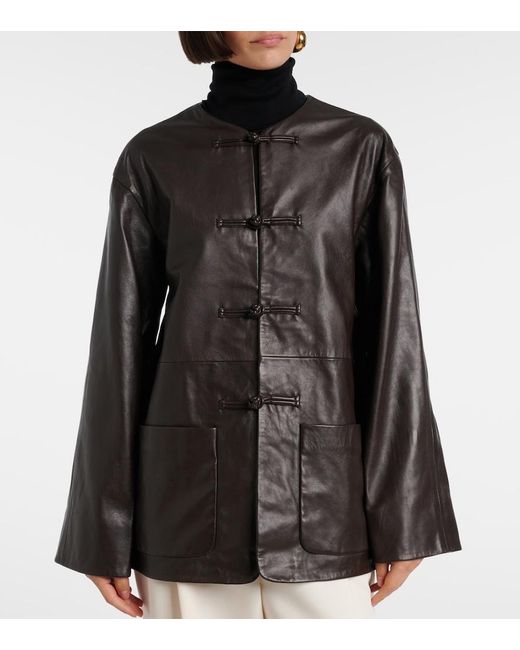 Rohe Black Marie Leather Jacket