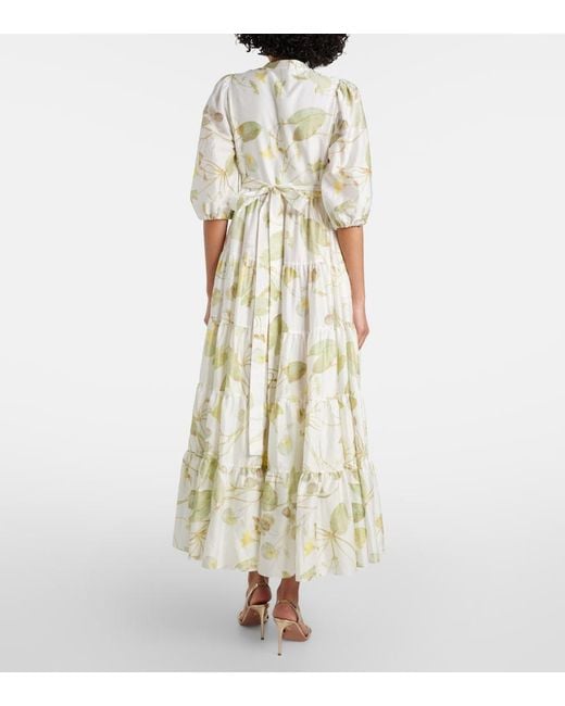 Erdem White Cotton Maxi Dress