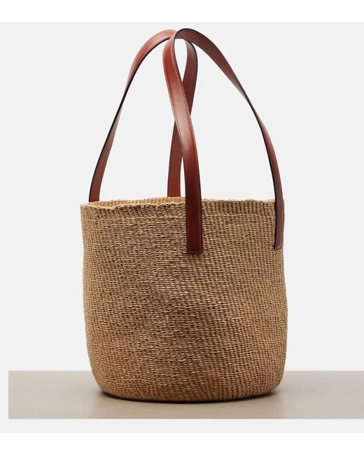 Chloé Brown Horse Medal Large Basket Bag