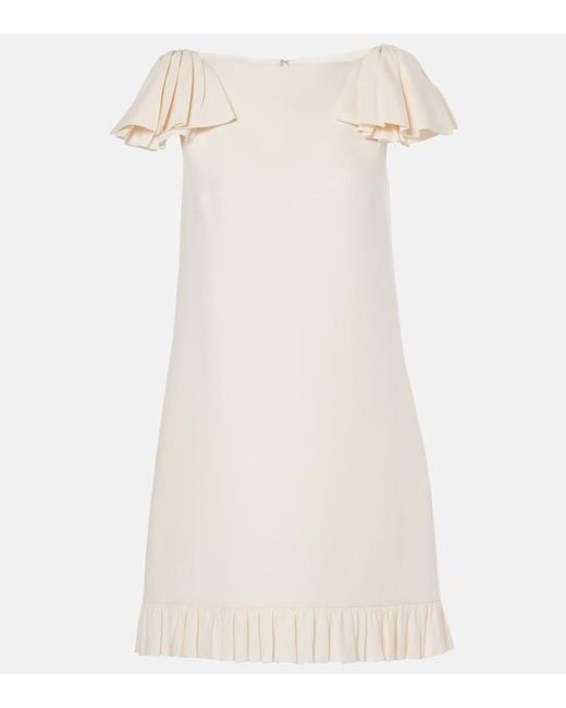 Valentino Natural Crepe Couture Minidress