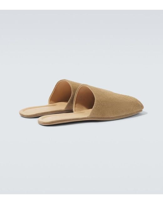 Our Legacy Natural Cigarr Suede Mules for men