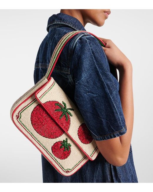Staud Red Schultertasche Tommy