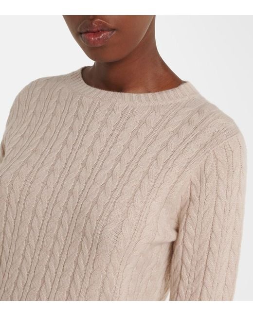 Agnona Natural Cable-Knit Cashmere Sweater