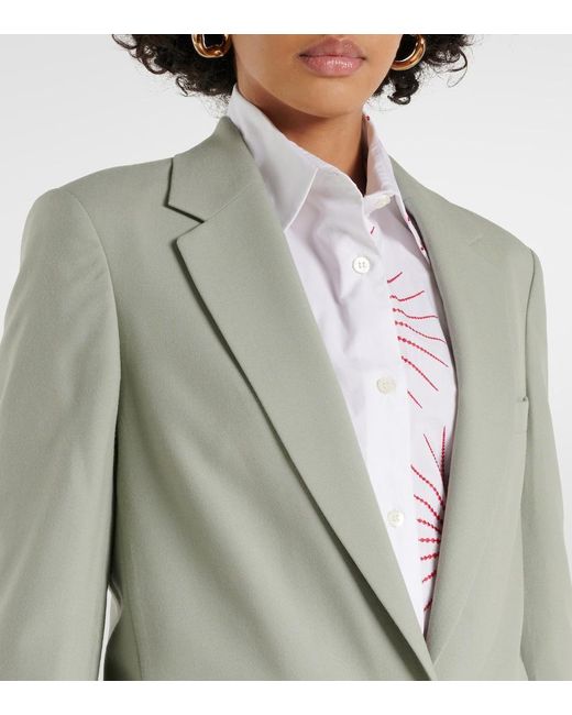 Dries Van Noten Green Wool Blazer