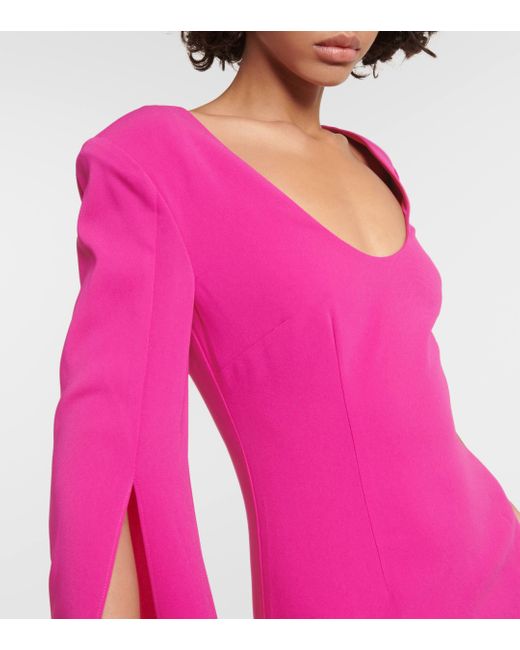 Robe longue Roland Mouret en coloris Pink