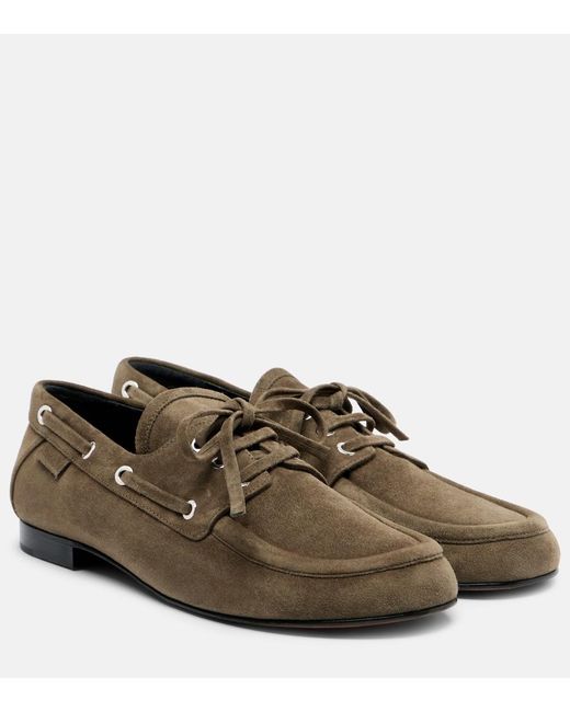 Proenza Schouler Brown Deck Suede Loafers