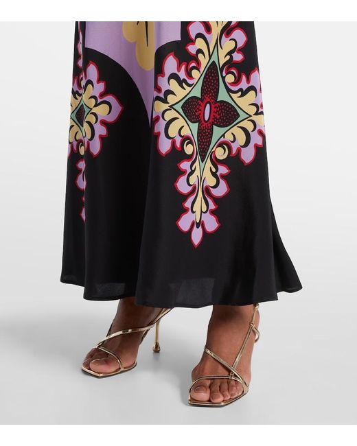 LaDoubleJ Multicolor Marlene Silk Crepe De Chine Maxi Dress